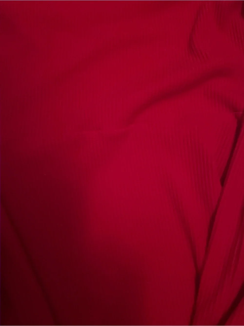 Girls Red Long-Sleeve Skirted Dress